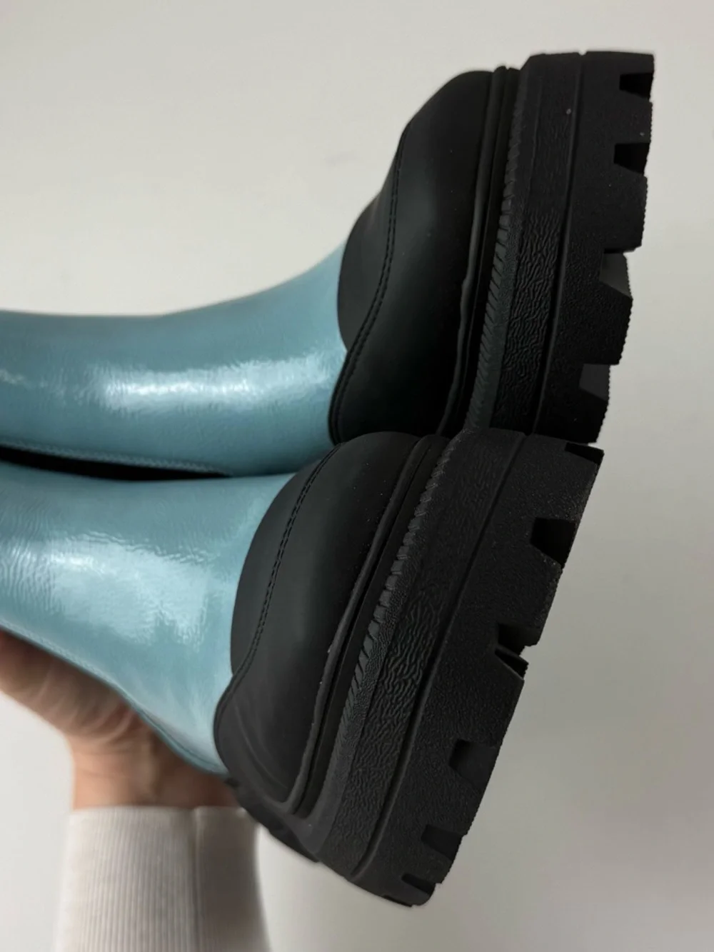 Katy Perry The Geli Combat Boot Womens Size 8.5M Blue Black Chunky Platform NEW - Picture 7 of 14